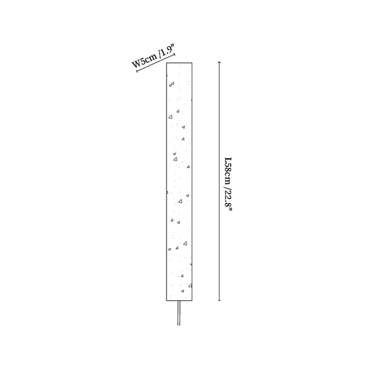 Satavik Travertijnen Wandlamp