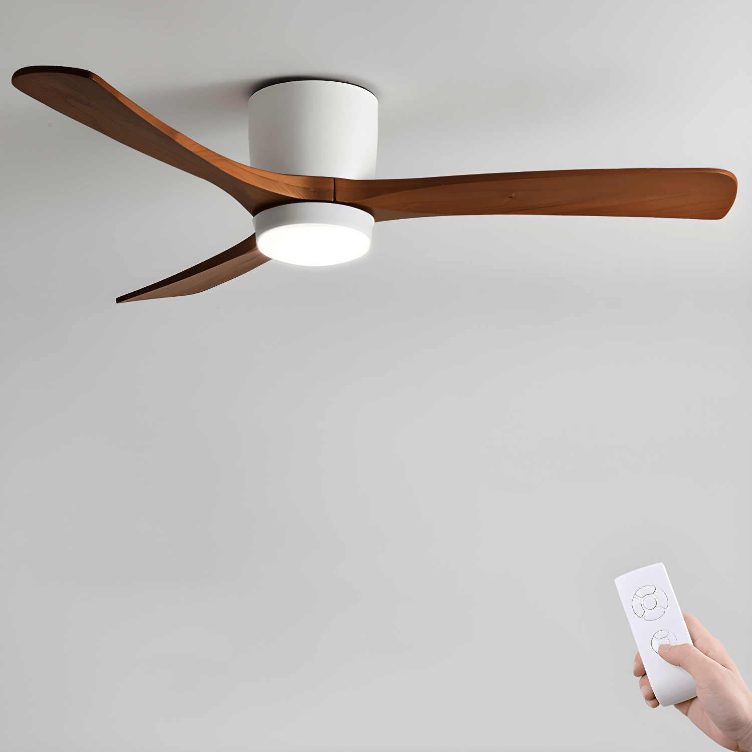 Lyio Houten LED Plafondventilator