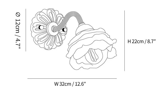 Lisaro Flower Wandlamp