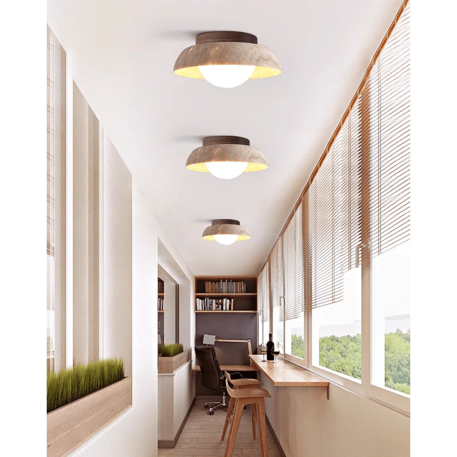 Calmesco Natuursteen Plafondlamp