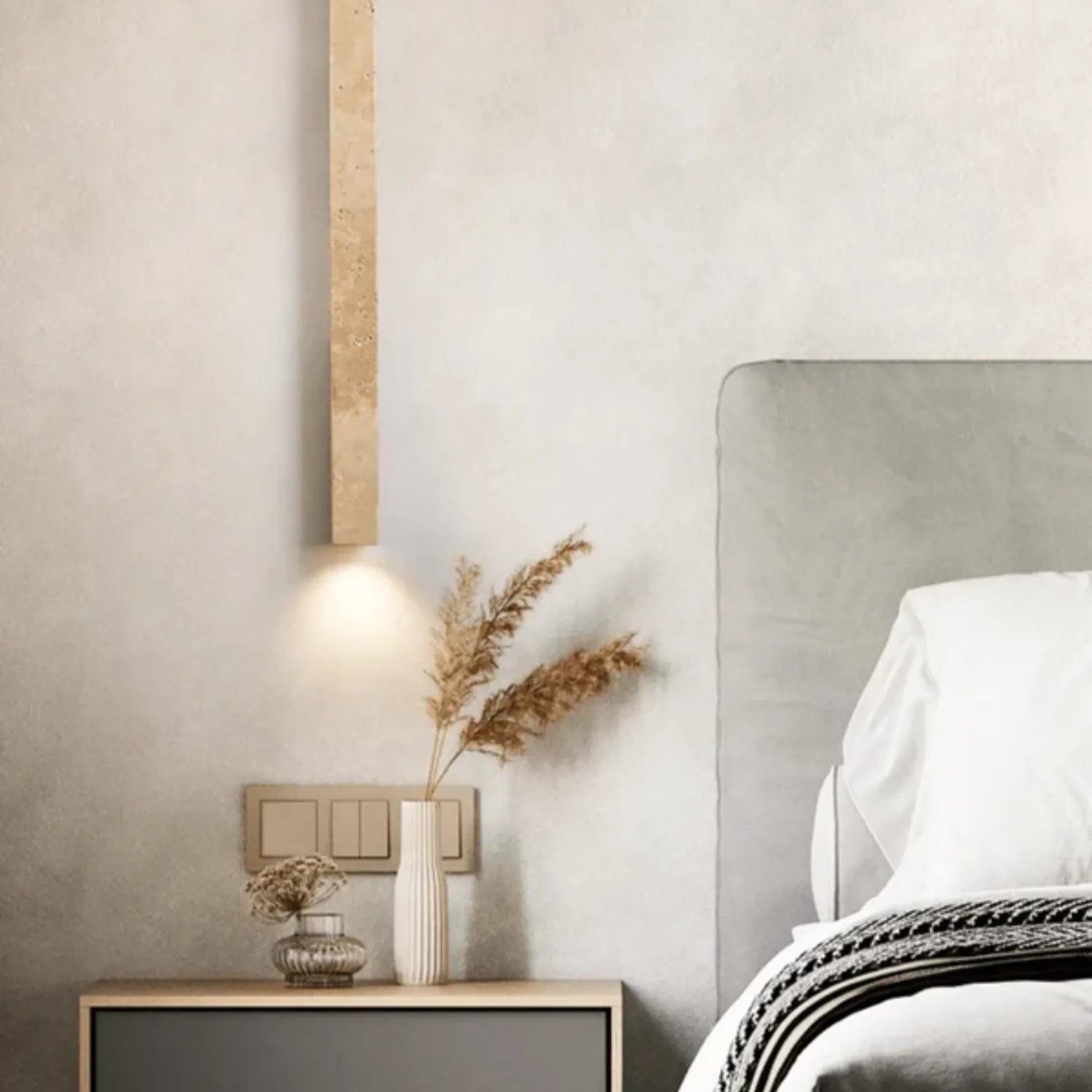 Trim Lampada da parete in pietra naturale