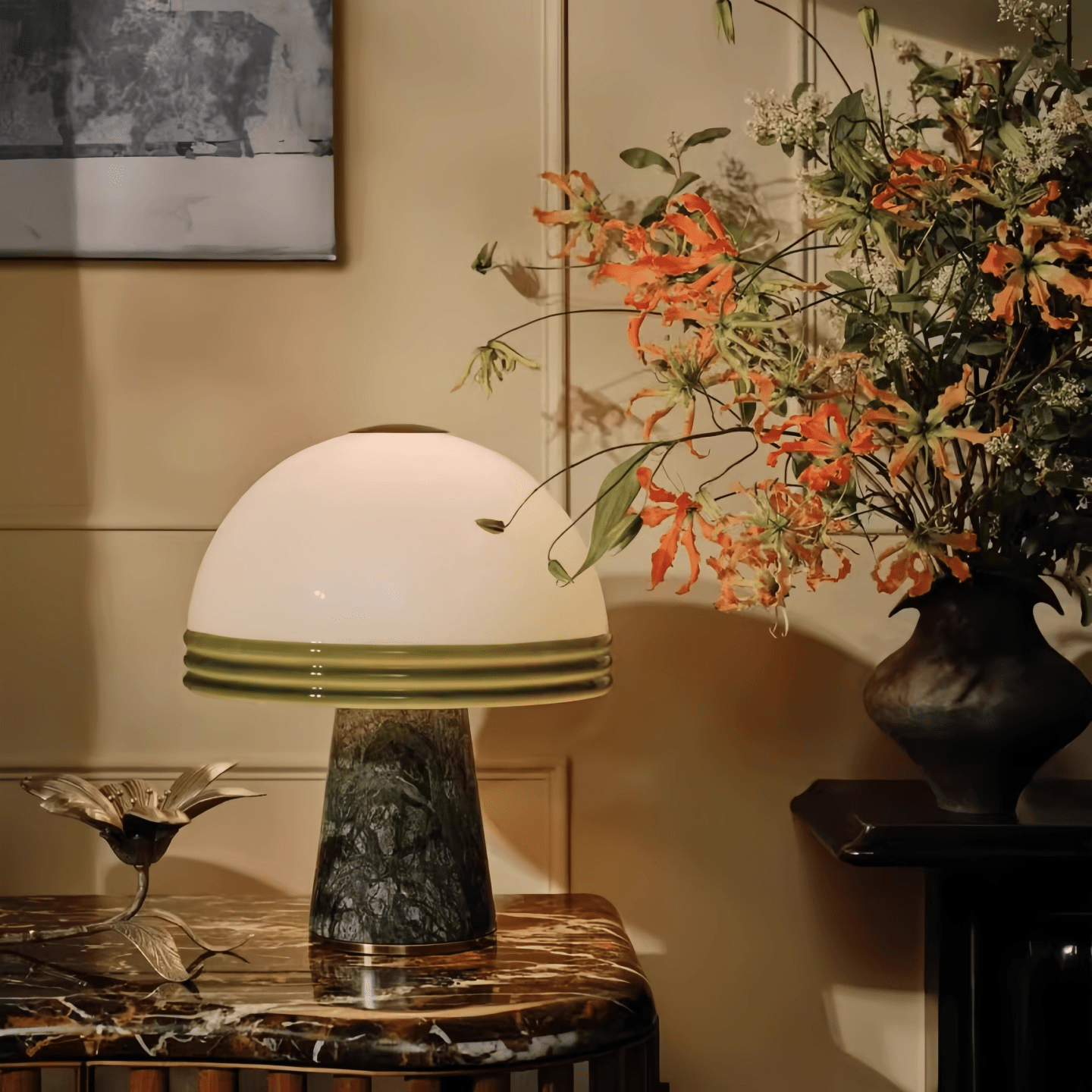 Velura Brede Marmeren Tafellamp