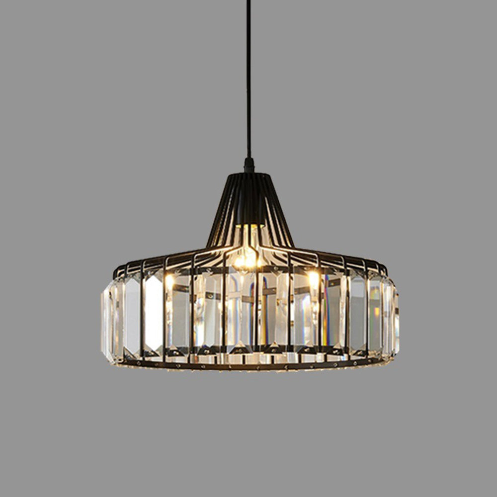 Zwarte Kristal Hanglamp