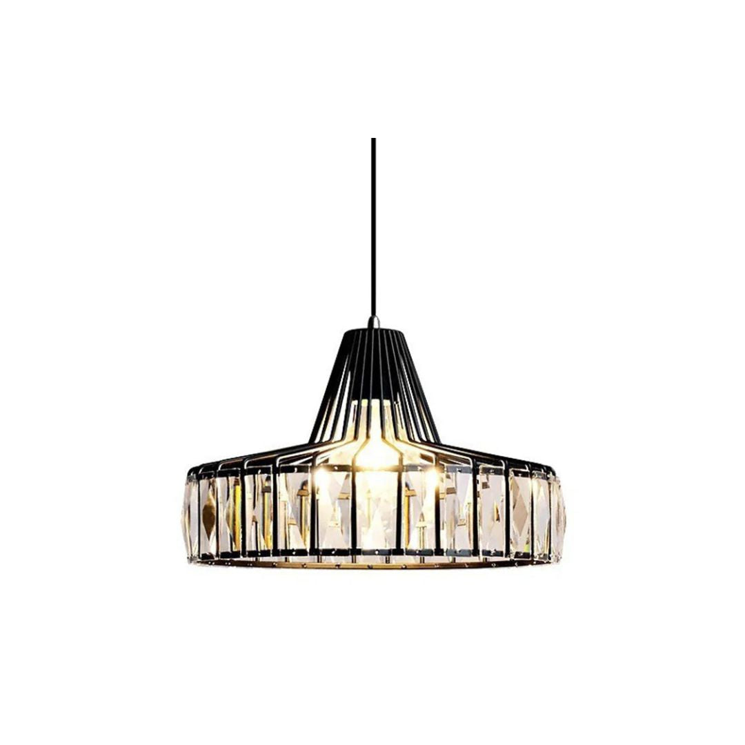 Zwarte Kristal Hanglamp