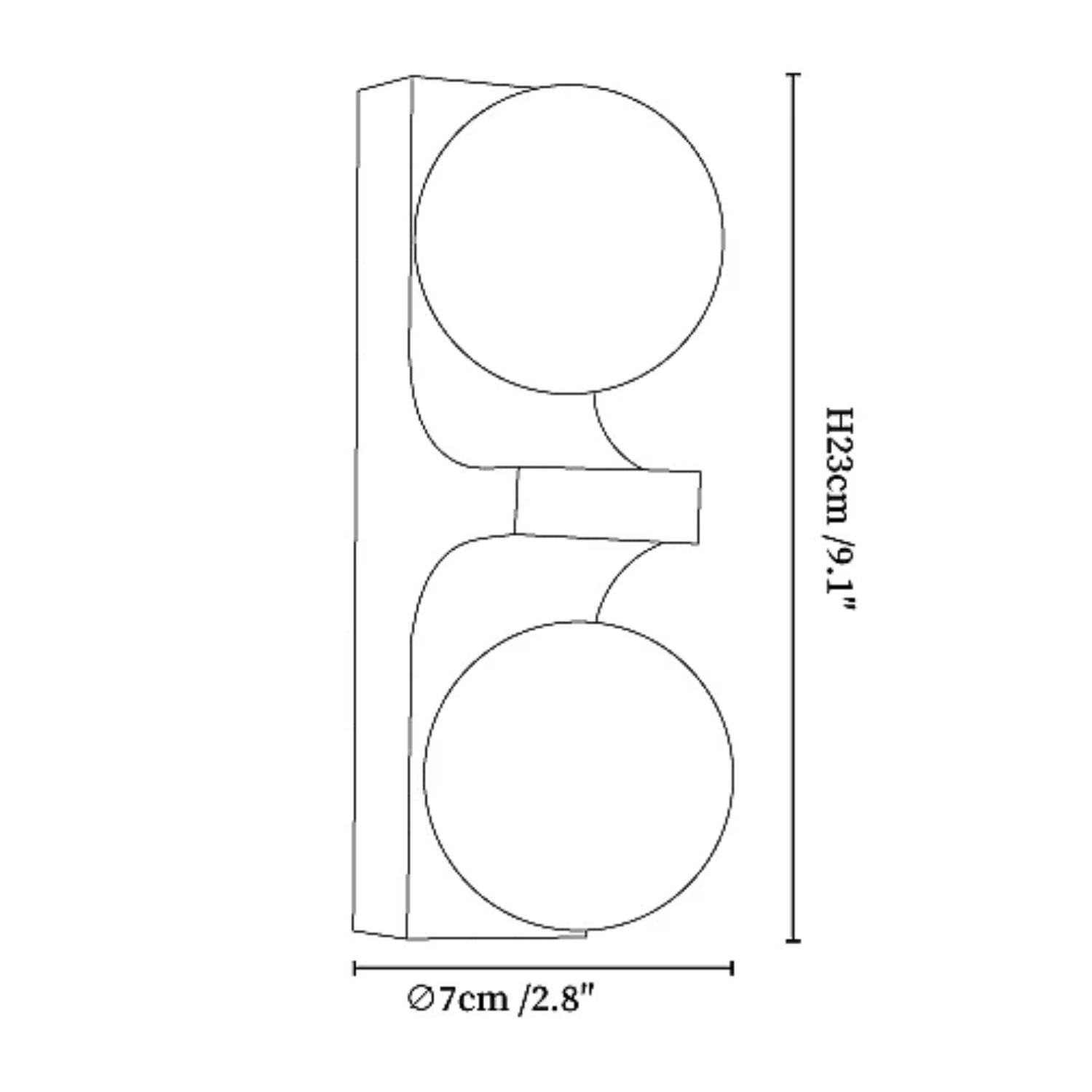 Ceiyra Travertijn Wandlamp