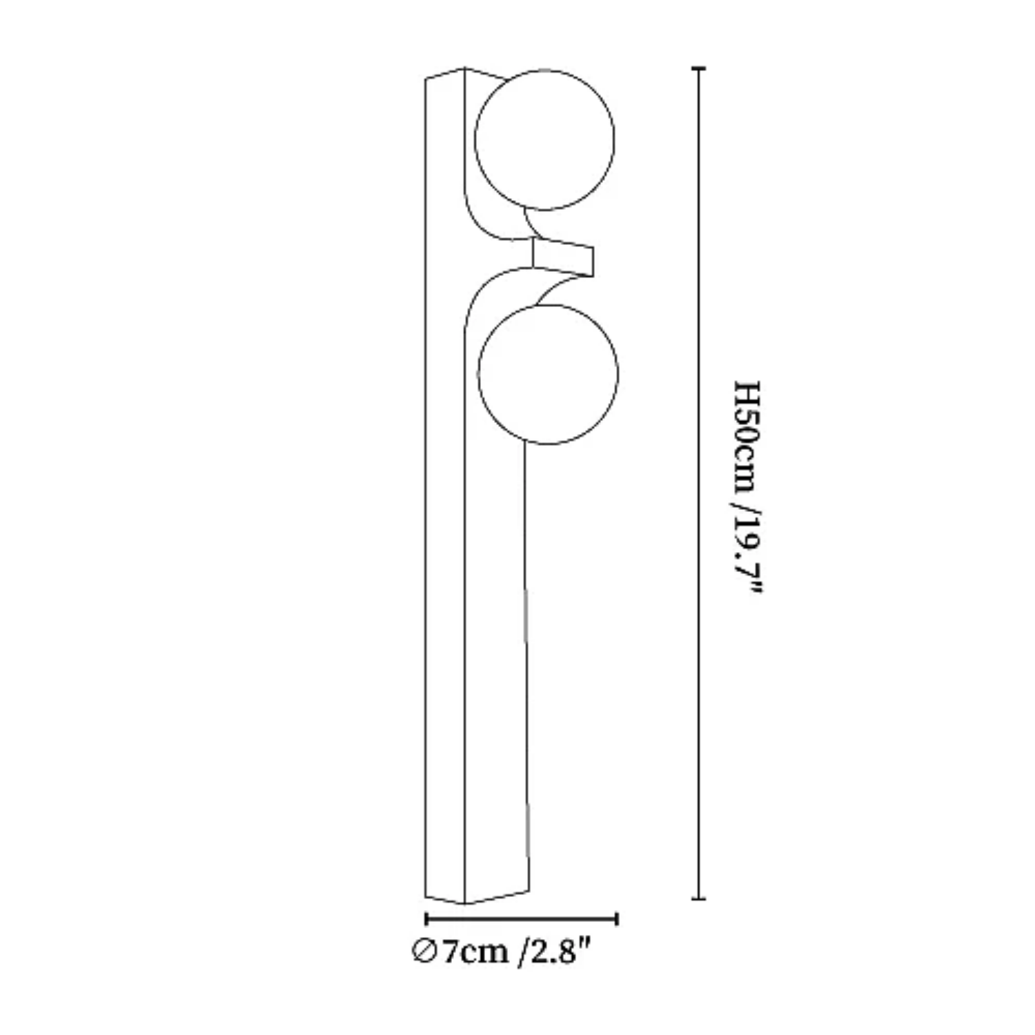 Ceiyra Travertijn Wandlamp