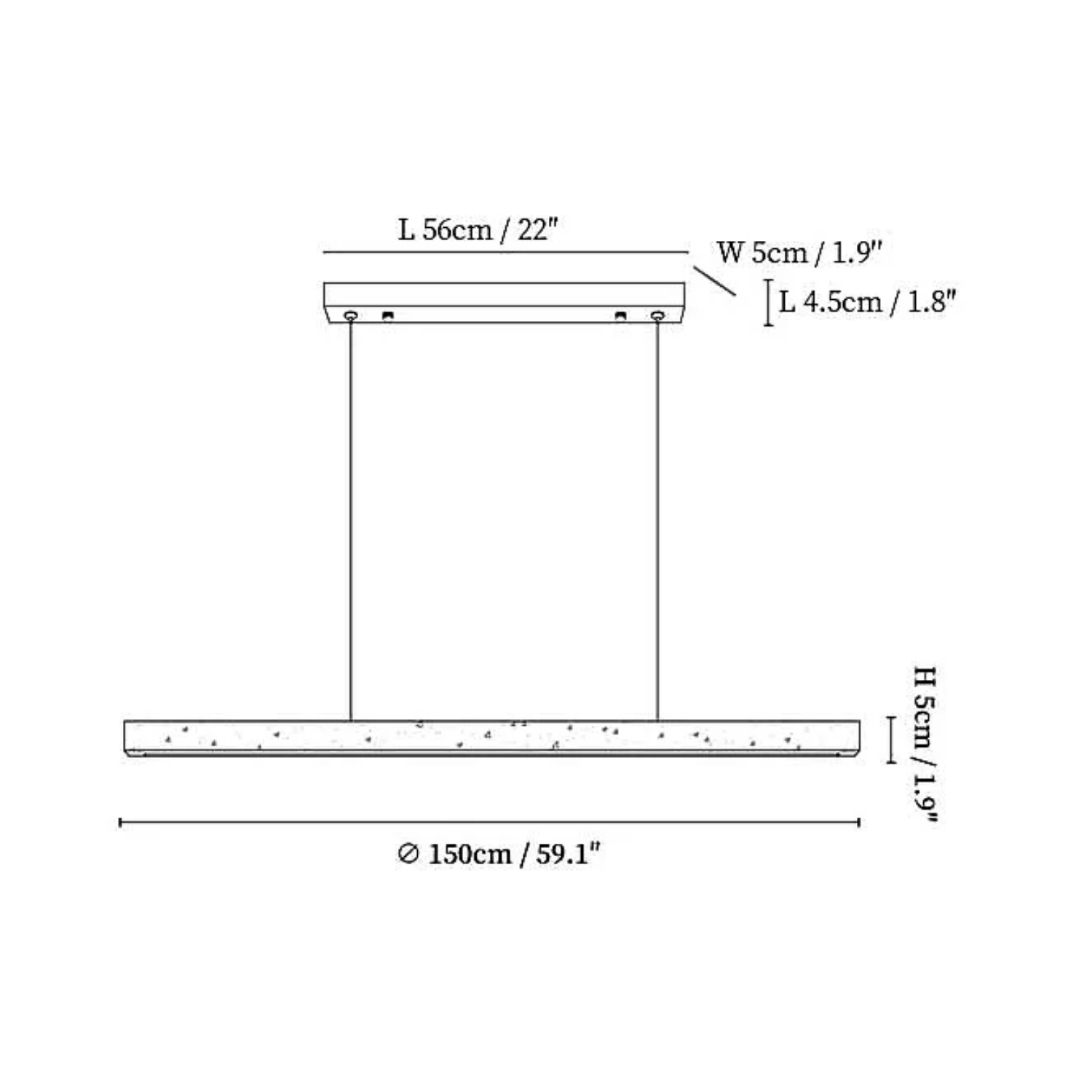 Lynaze Natuursteen Hanglamp