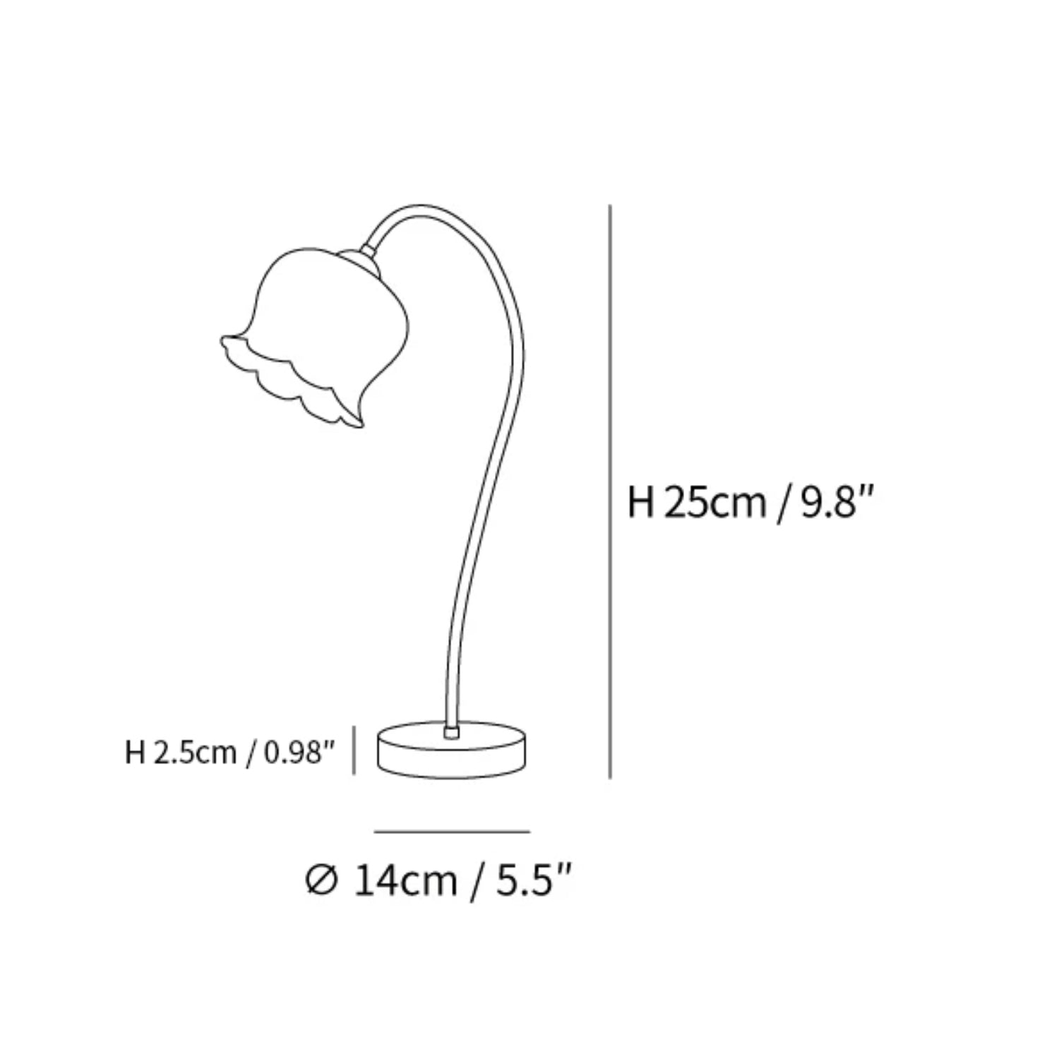 Lampada da tavolo Meltoze Fiore