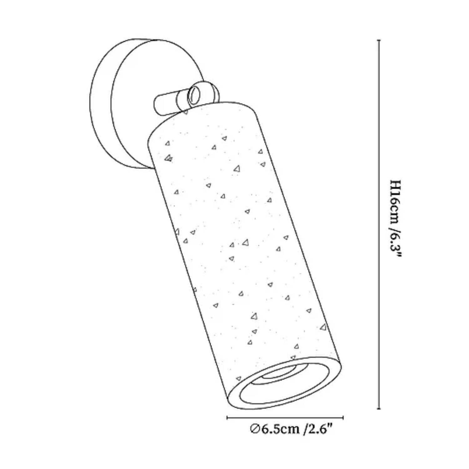 Casimo Natuursteen Wandlamp