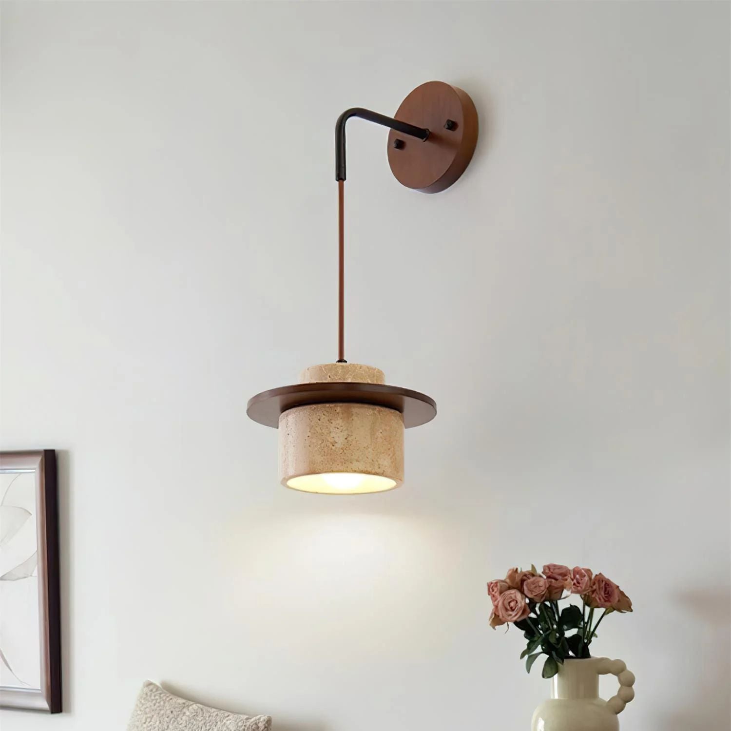 Mismon Natuursteen Wandlamp
