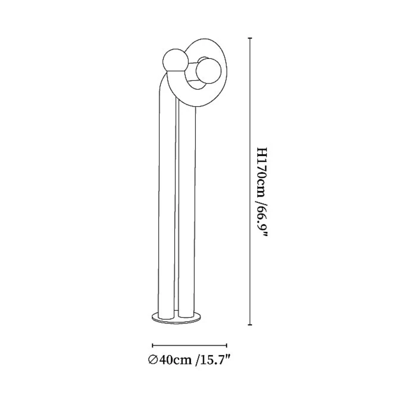 Lopuma Twist Lampada da terra