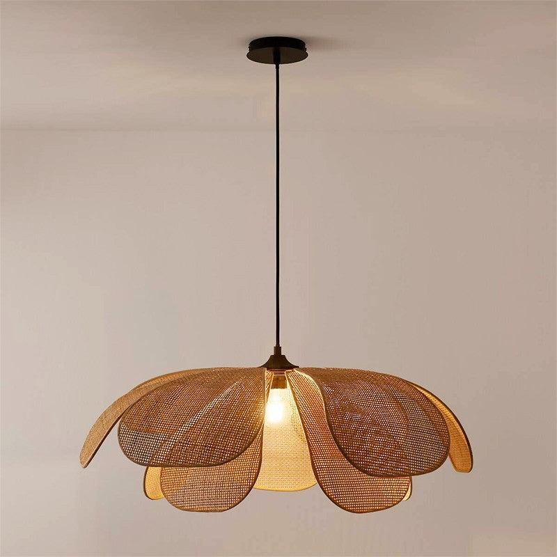 Petal Rattan Flower Hanglamp