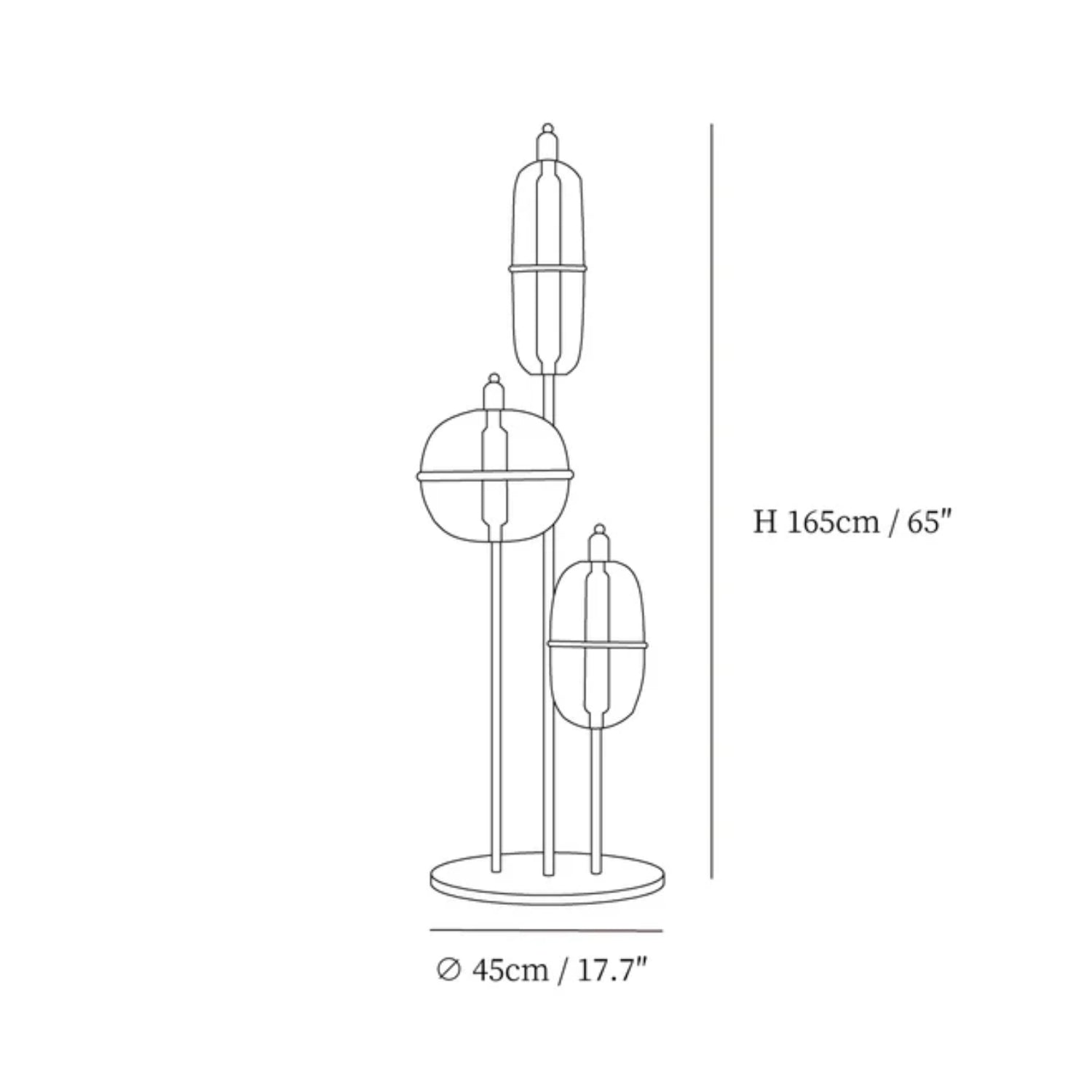 Soafu Triple Vloerlamp