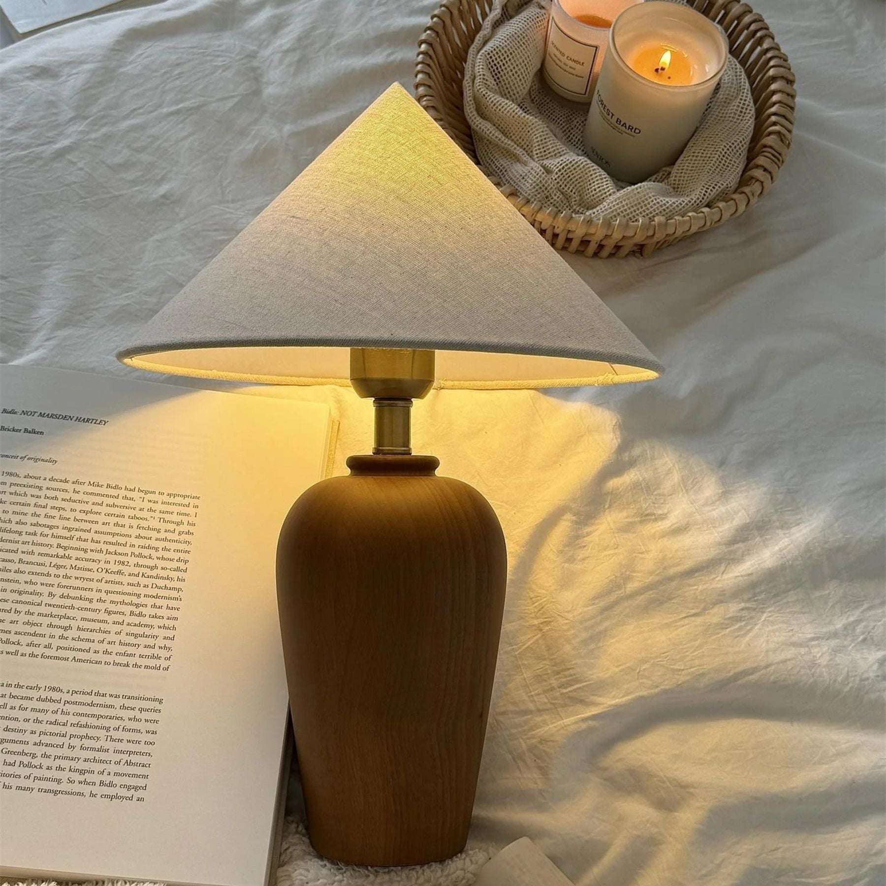 Brevo Lampada da Tavolo in Legno