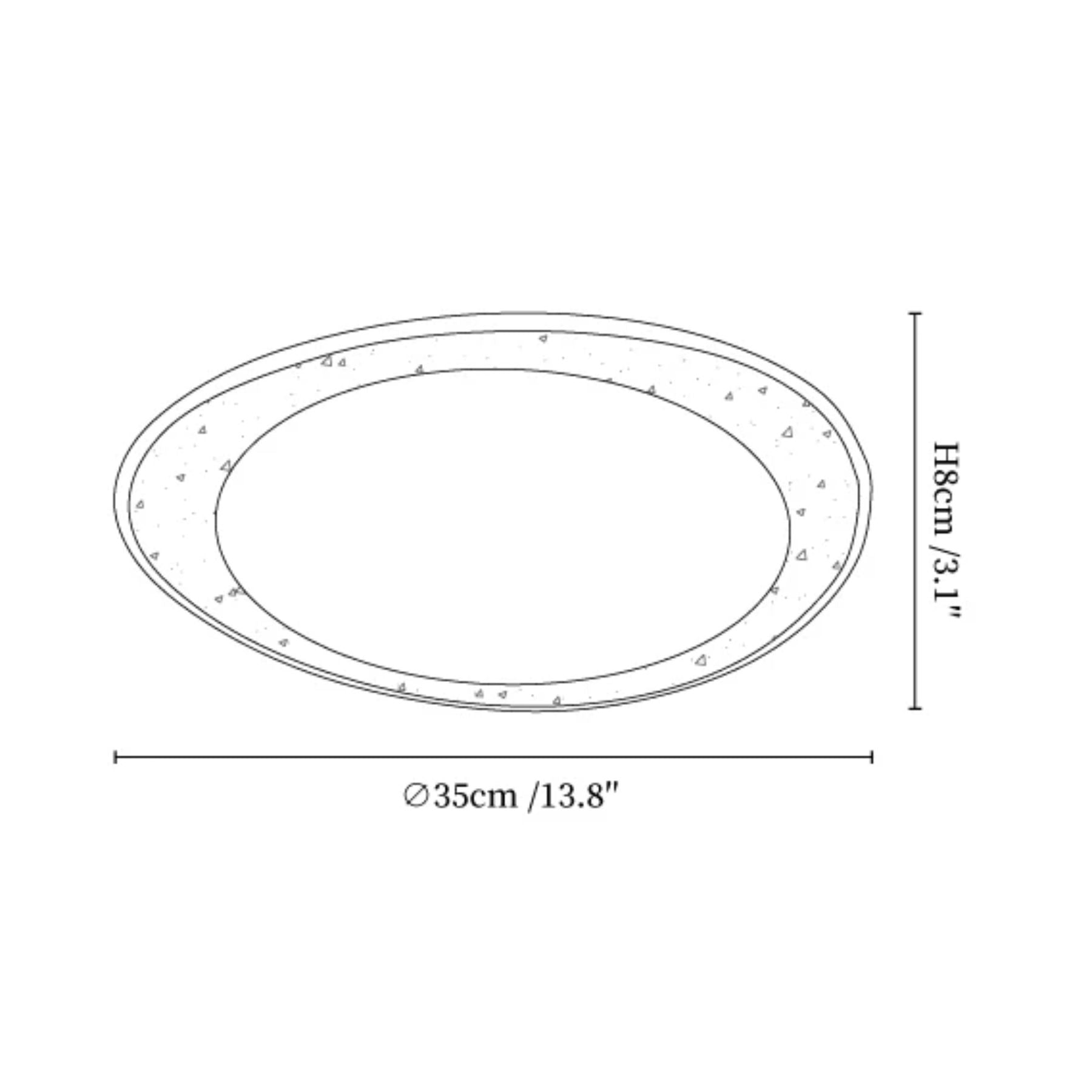Fiolyn Leaf Natuursteen Plafondlamp