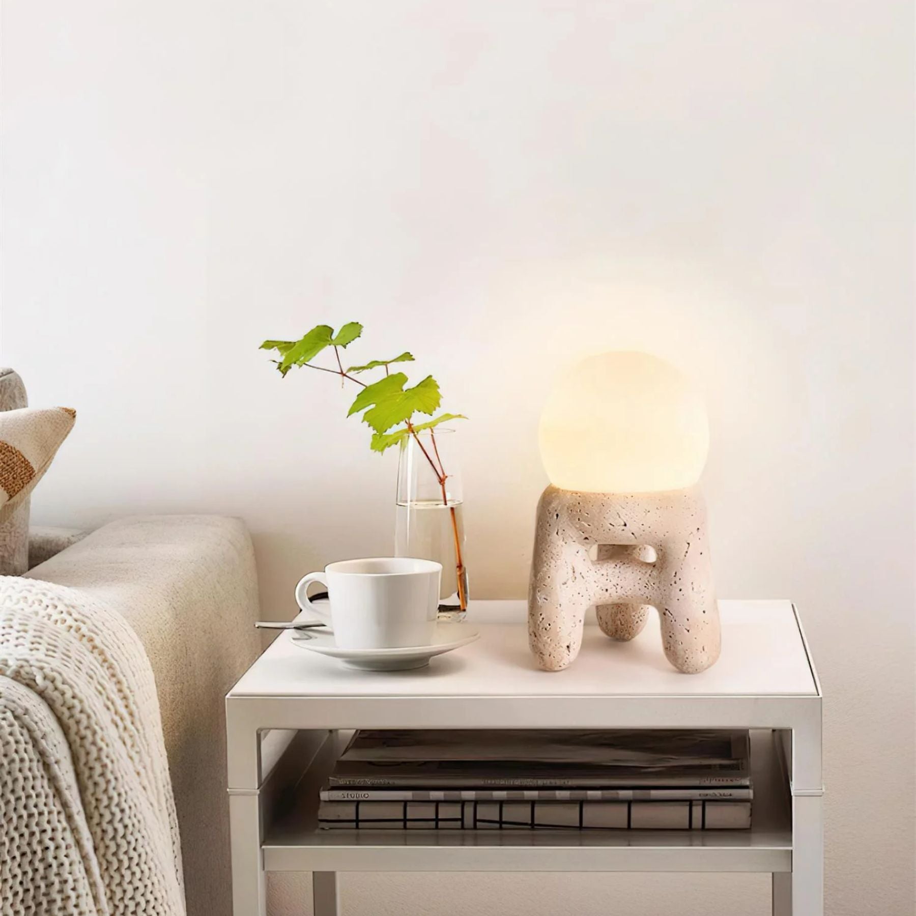 Krukvorm Natuursteen Tafellamp