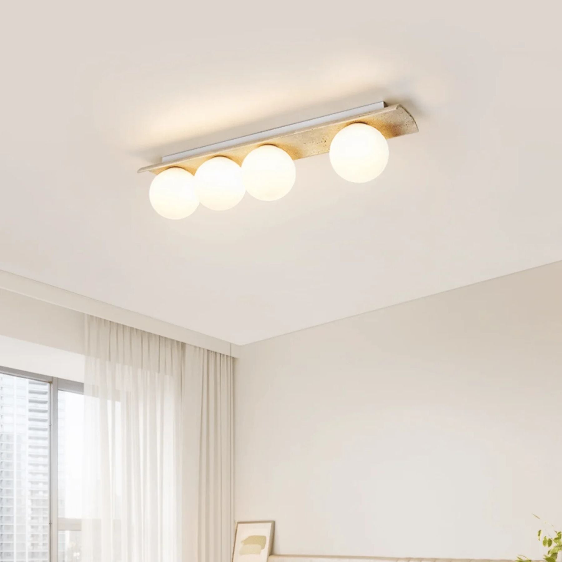 Moscoze Natuursteen Plafondlamp