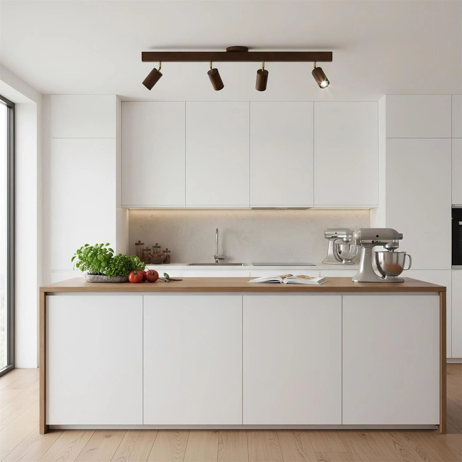 Lermo Houten Track Plafondlamp