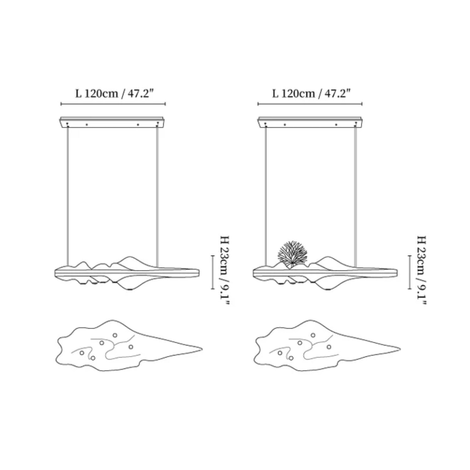 Merocone Houten Hanglamp