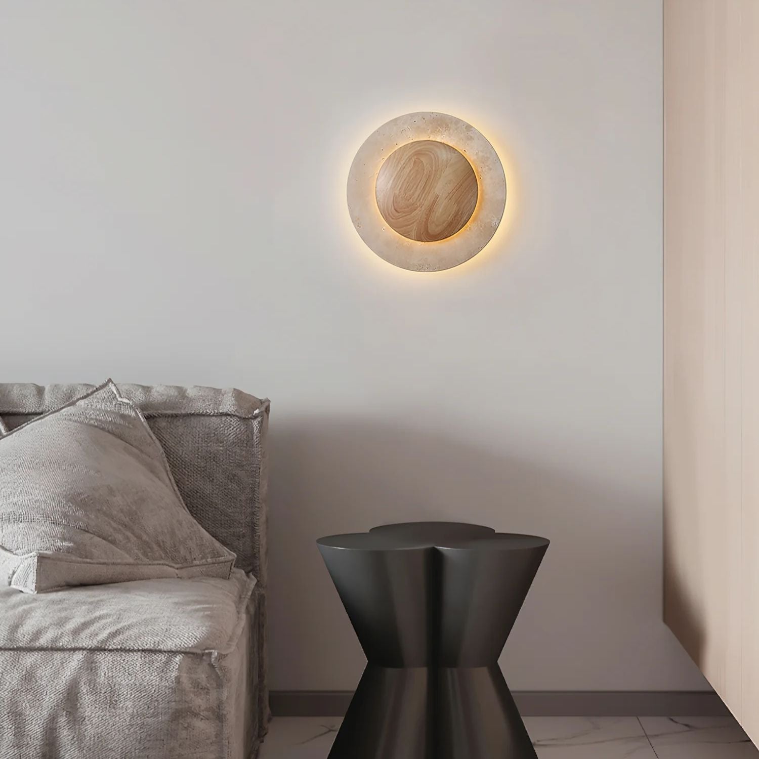 Celazo Natuursteen Wandlamp