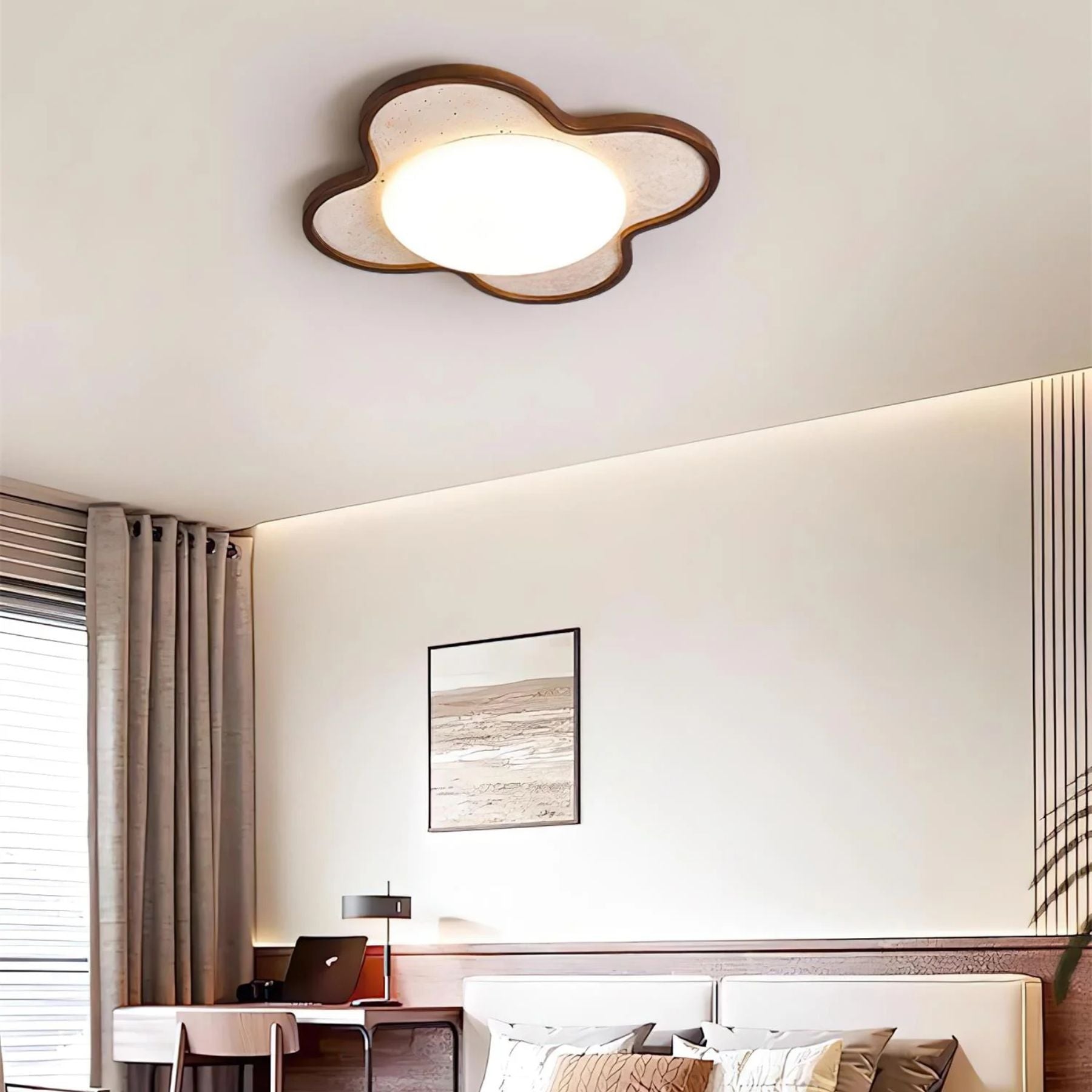 Stervorm Natuursteen Plafondlamp