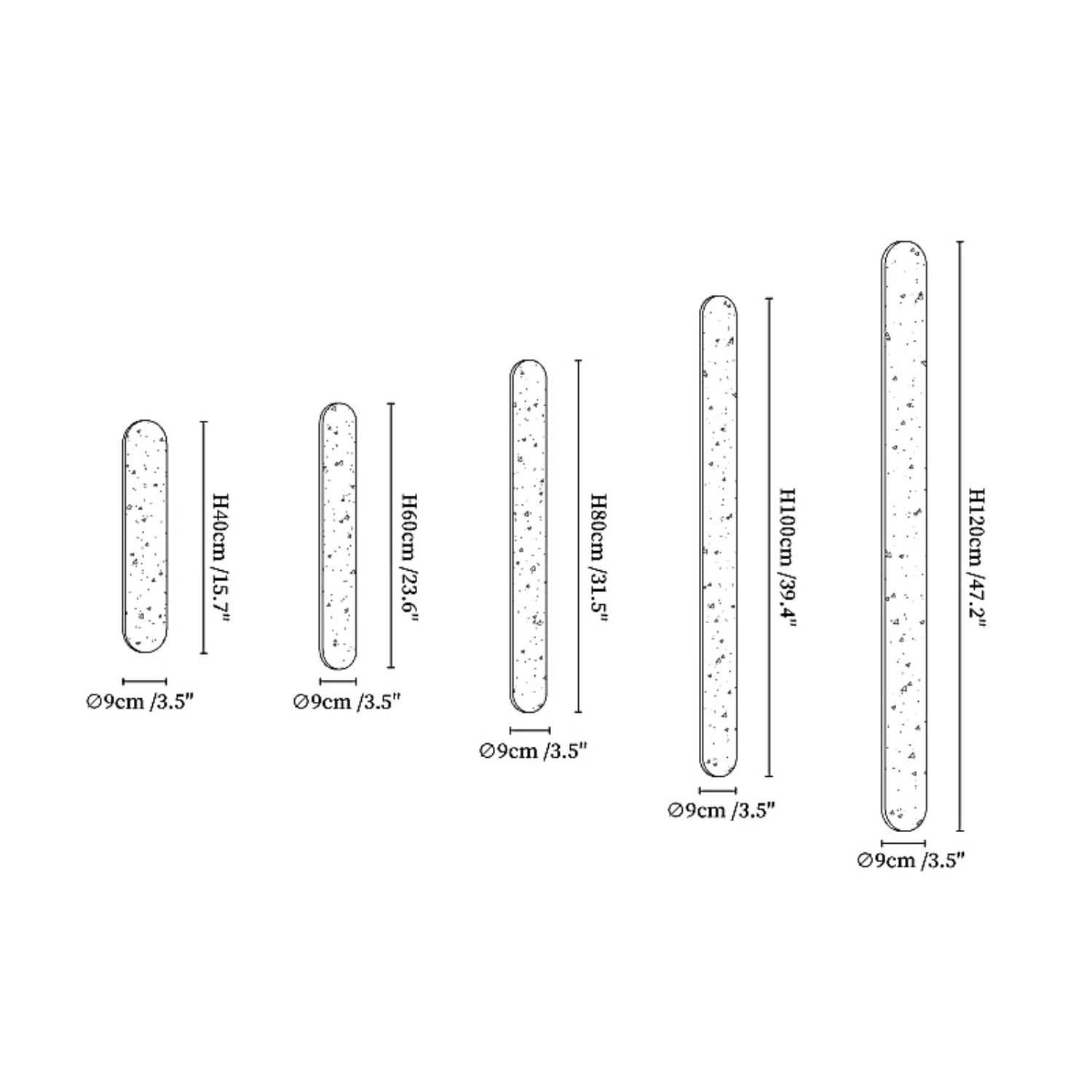 Leiyva Natuursteen Wandlamp