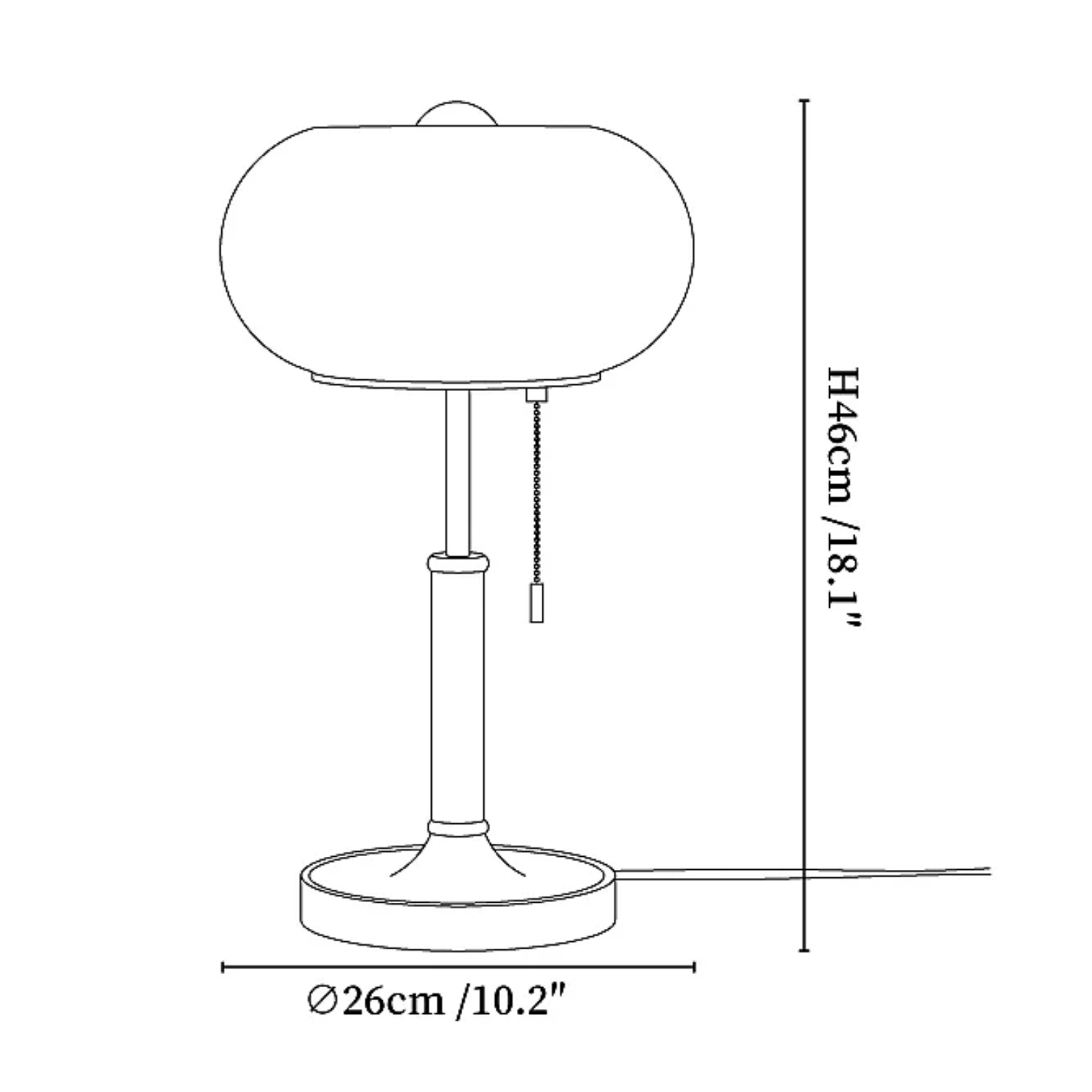 Lampada da tavolo Domelora