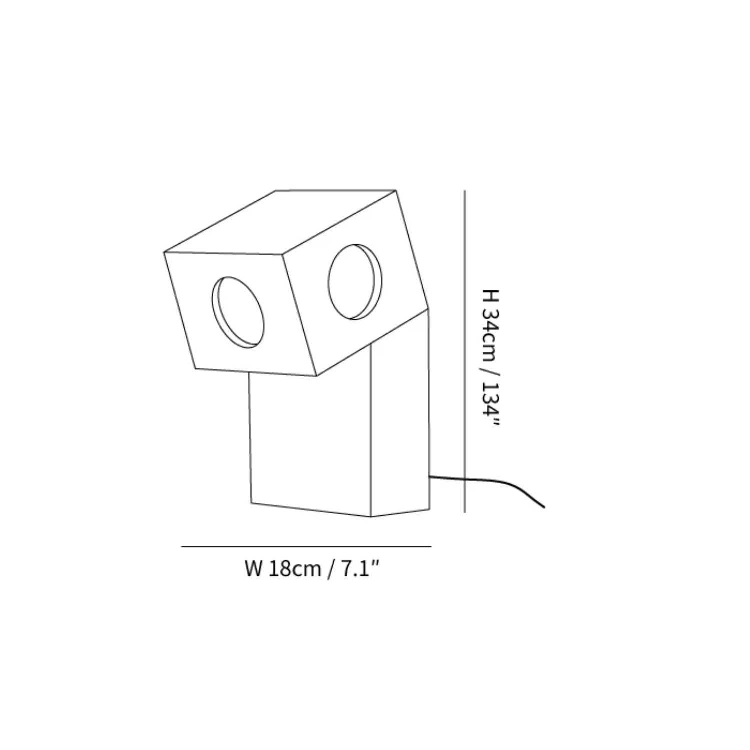 Lampada da tavolo Robo Blok