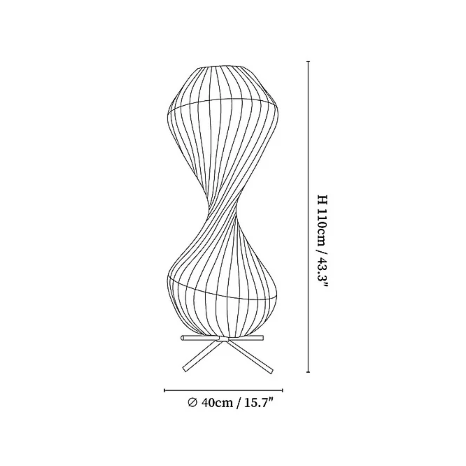 Lampada da pavimento Moori