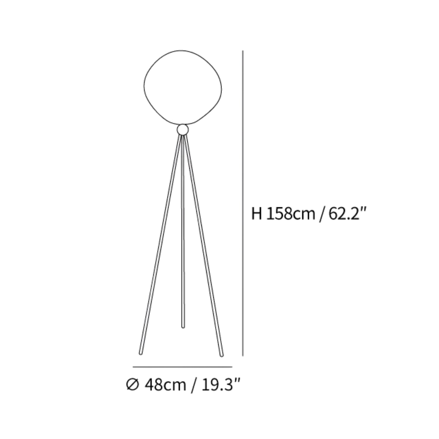 Syrlion Orb Tripod Vloerlamp