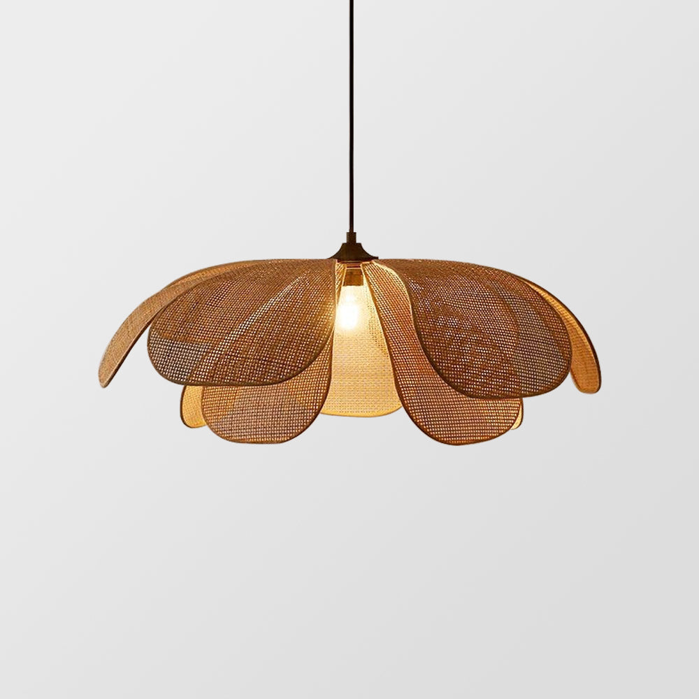 Petal Rattan Flower Hanglamp
