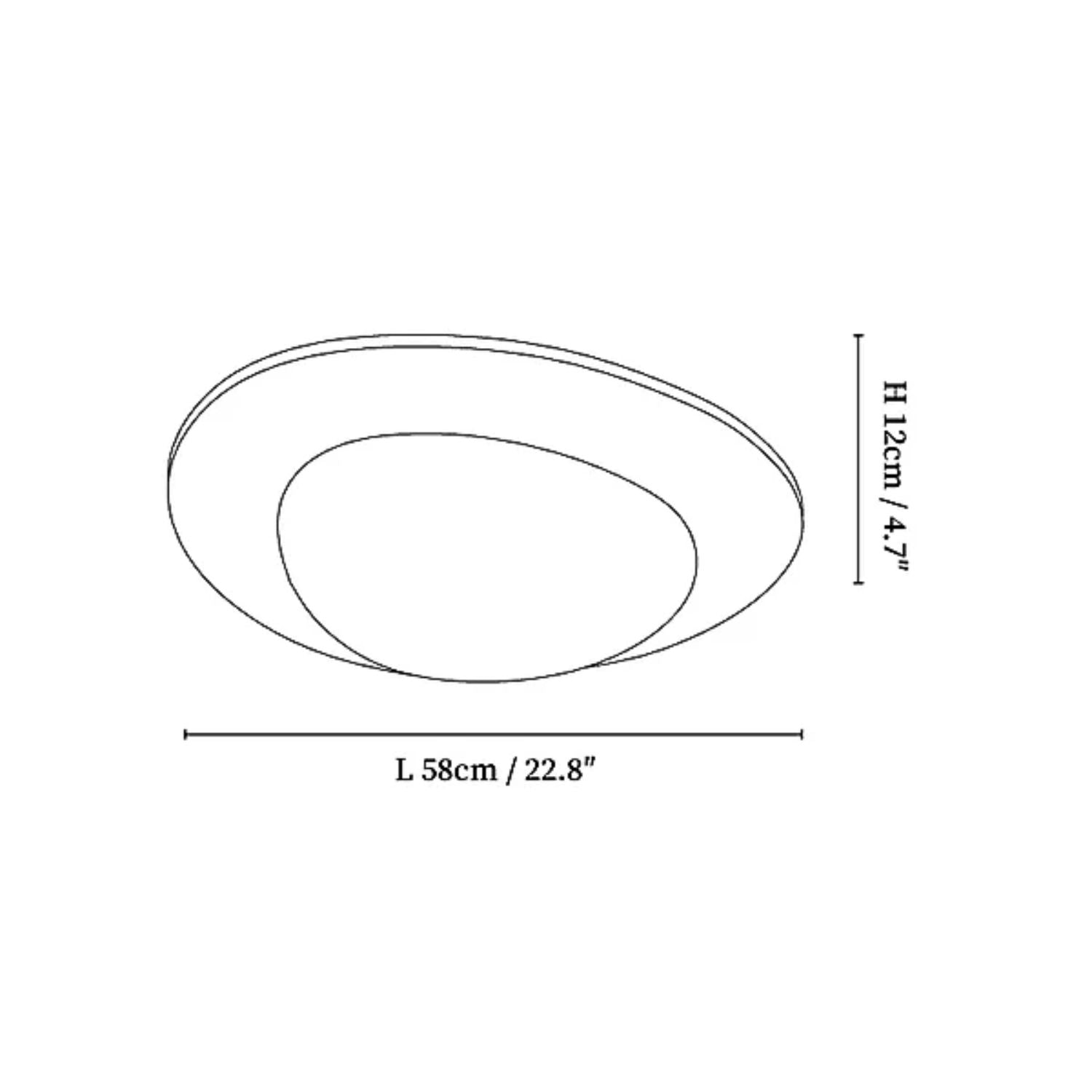 Lampada da soffitto Arone Pietra naturale