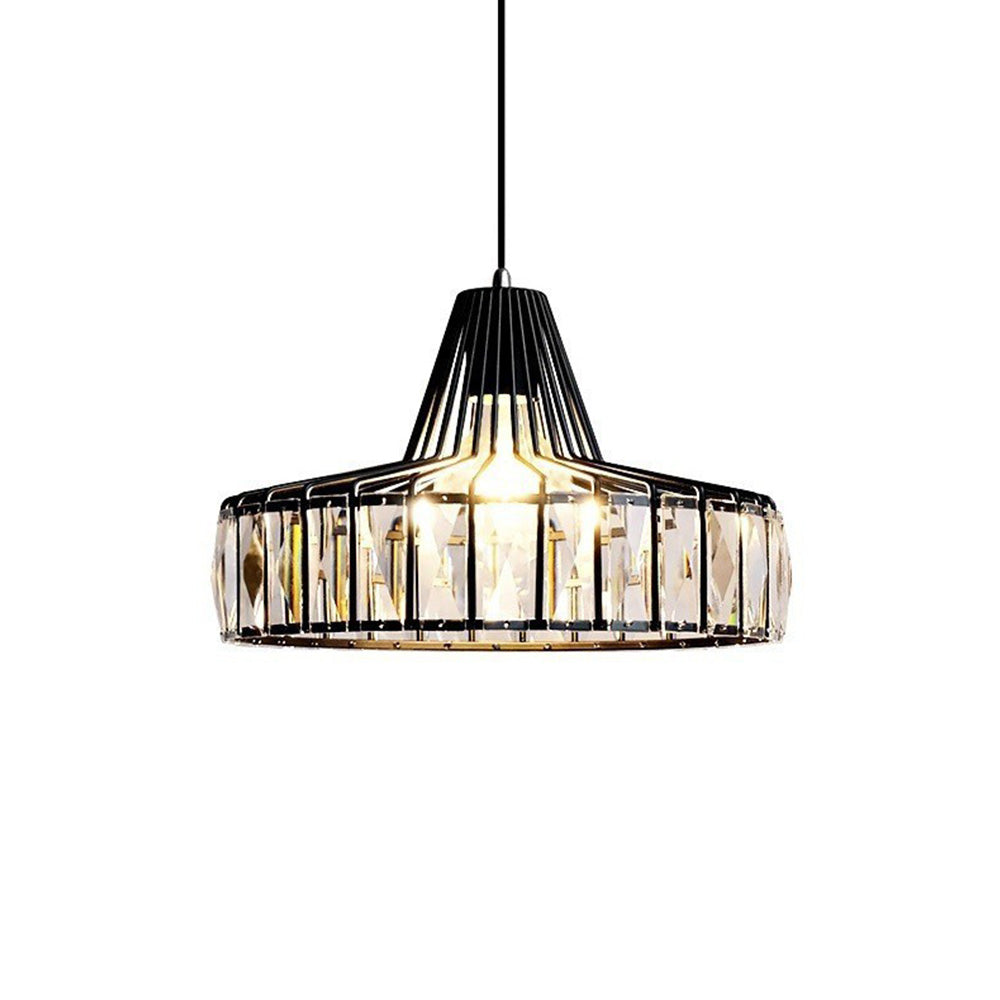 Zwarte Kristal Hanglamp