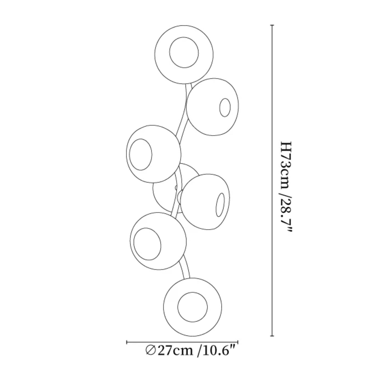 Lampada da parete Aurovine