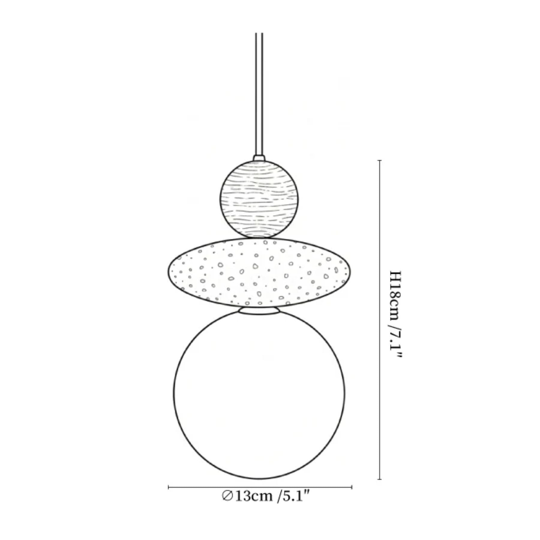 Mazo Natuursteen Hanglamp