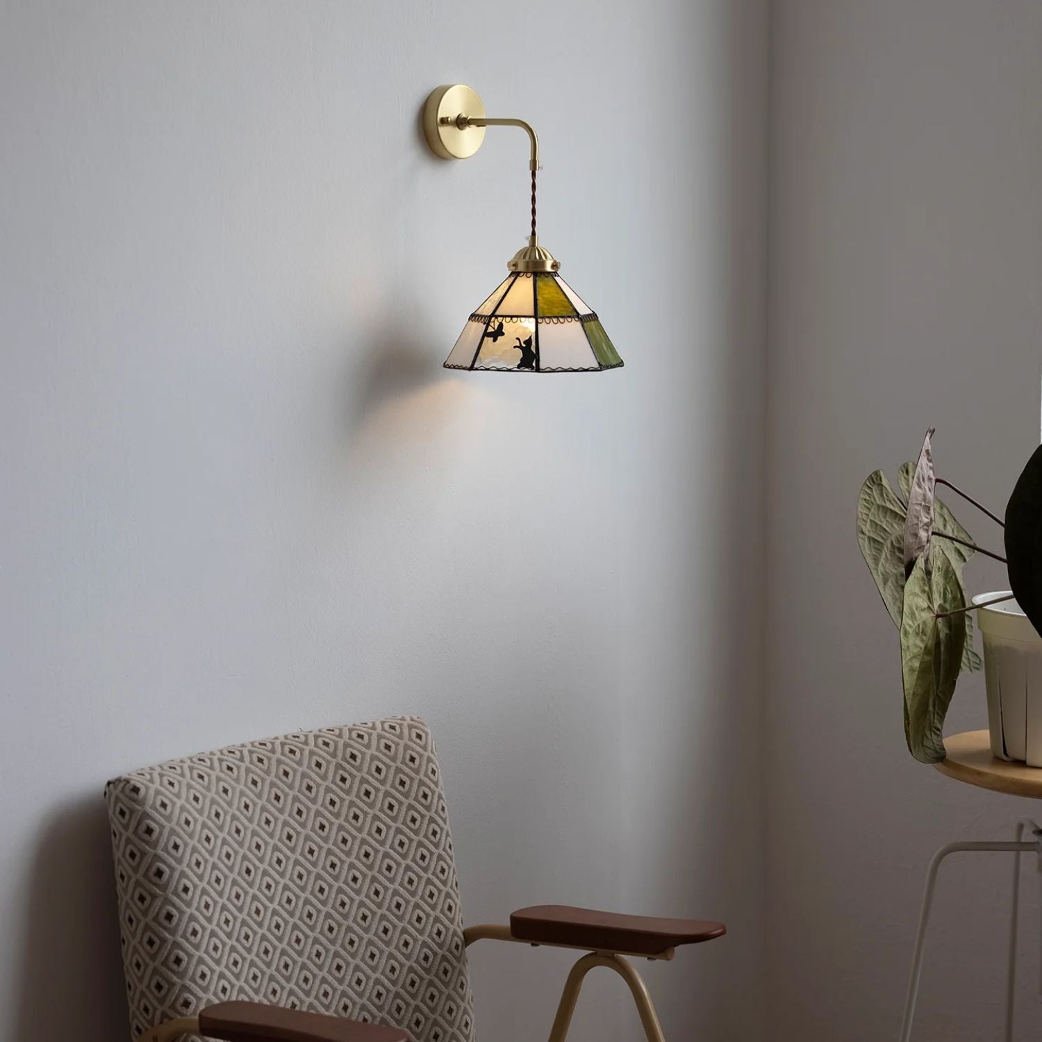 Lampada da parete Melzo Tiffany