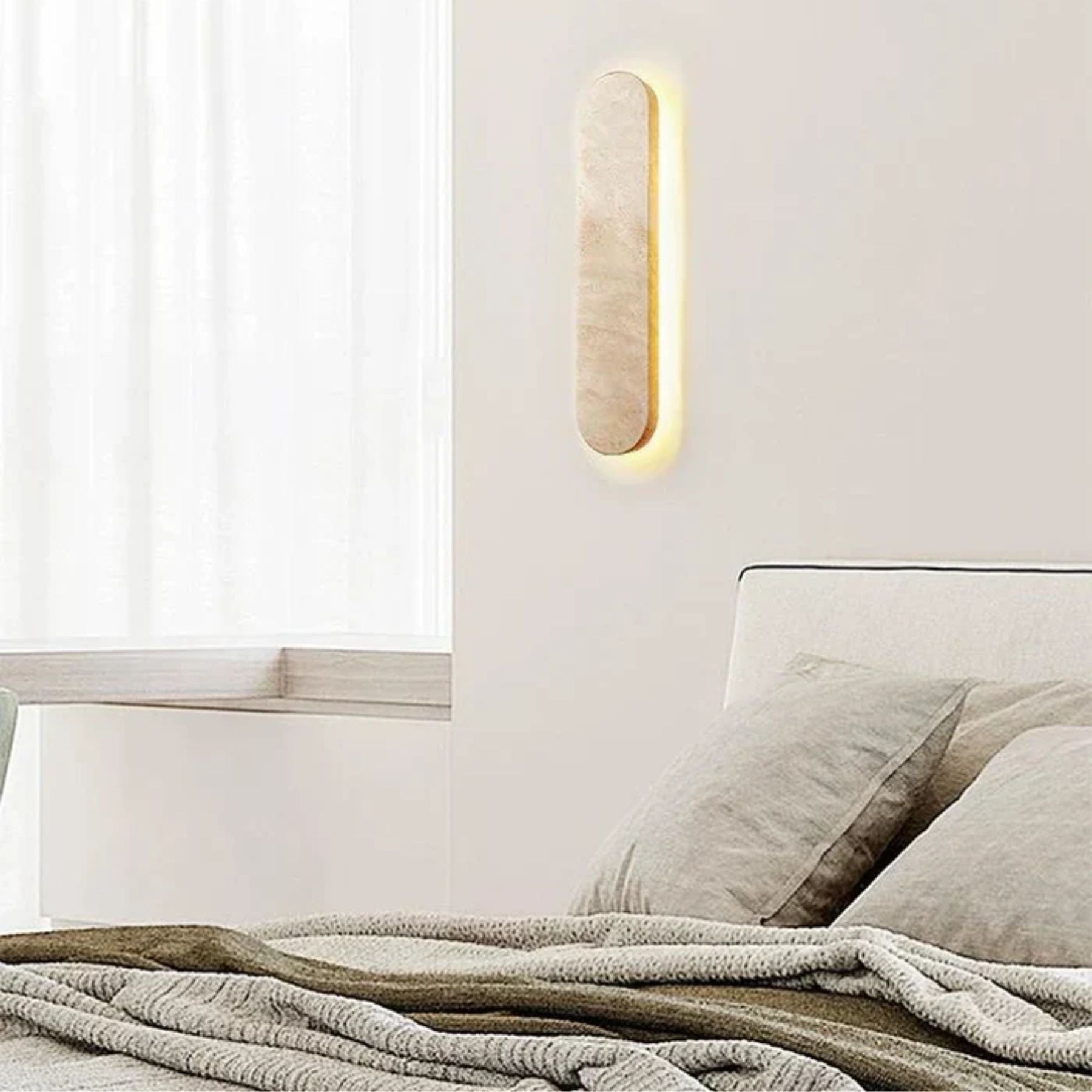 Luzora Natuursteen Wandlamp