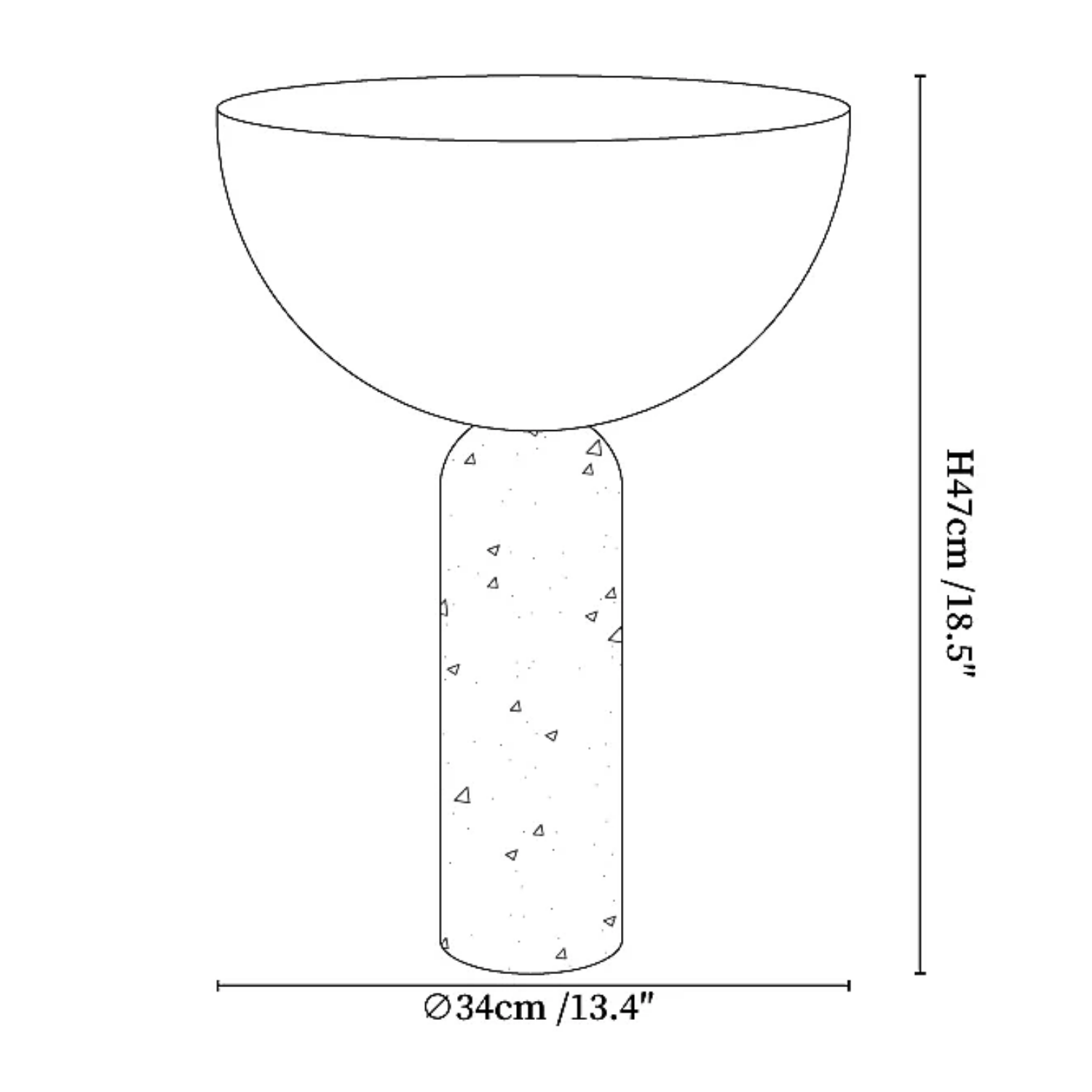 Polvo Natuursteen Tafellamp