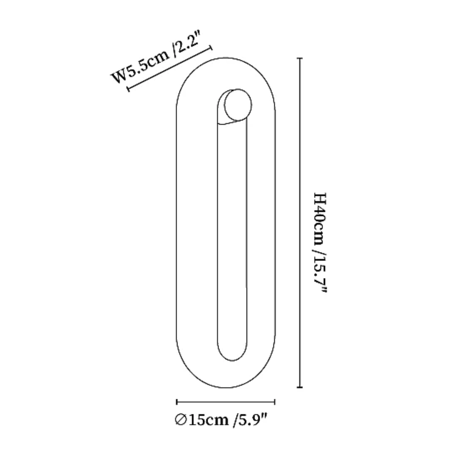 Lopoze Albasten Wandlamp