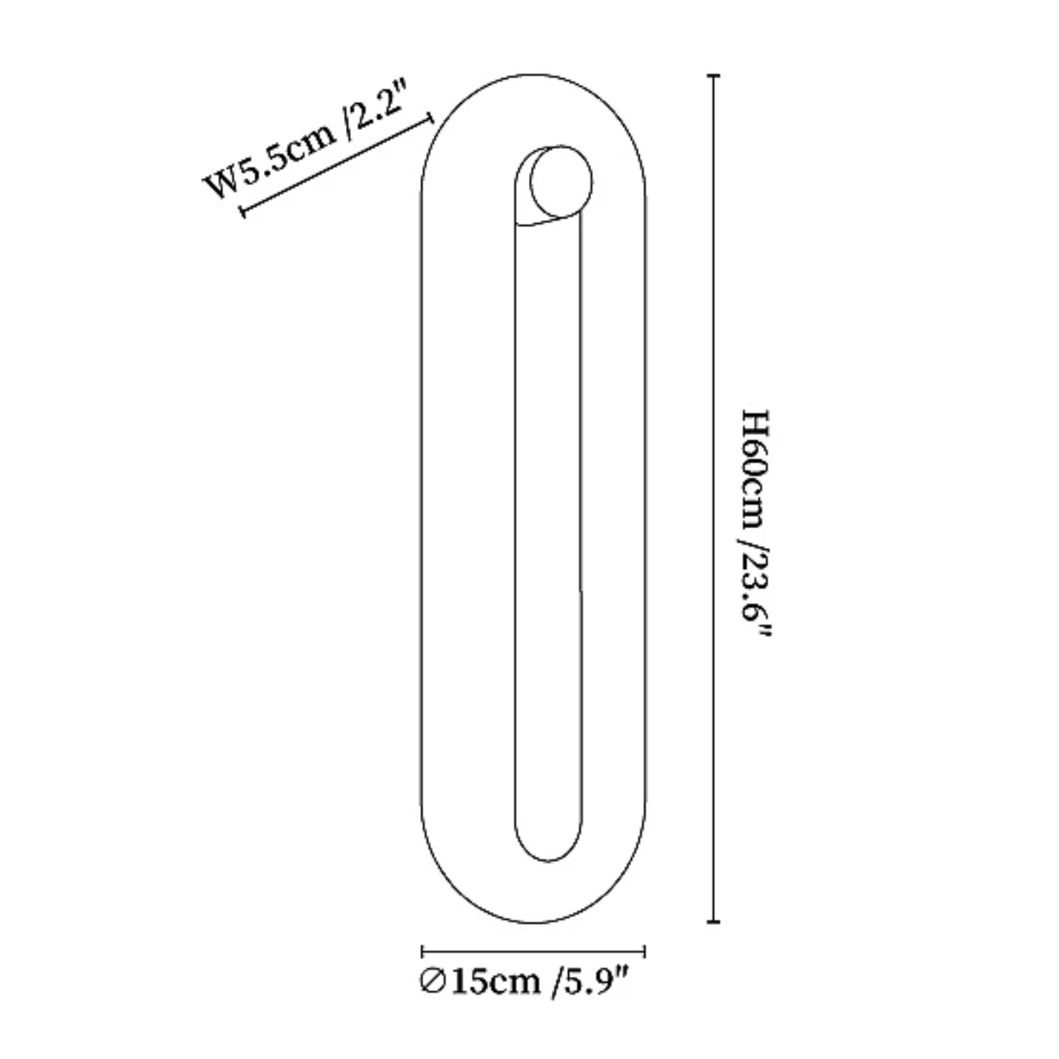 Lopoze Albasten Wandlamp