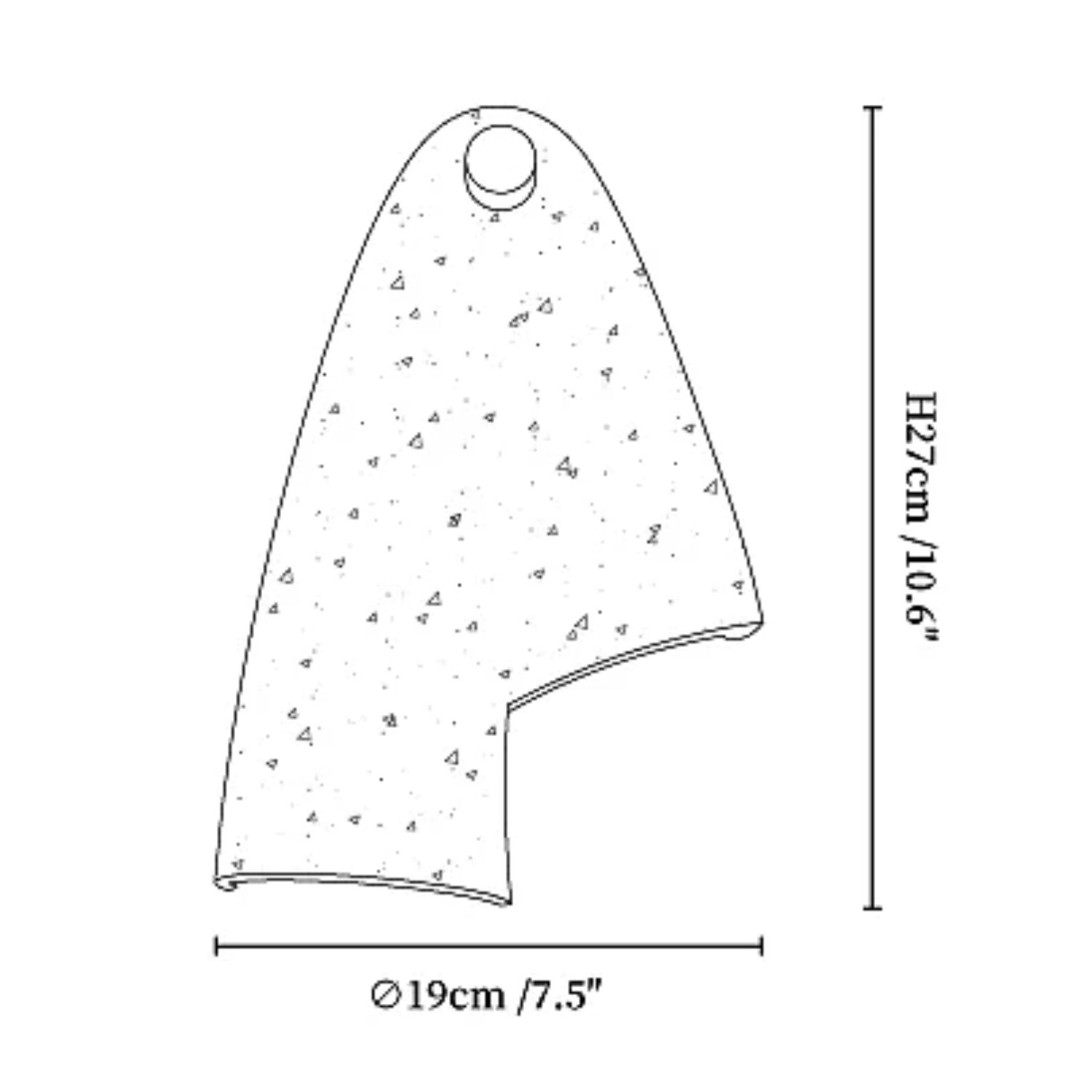 Doperez Natuursteen Wandlamp