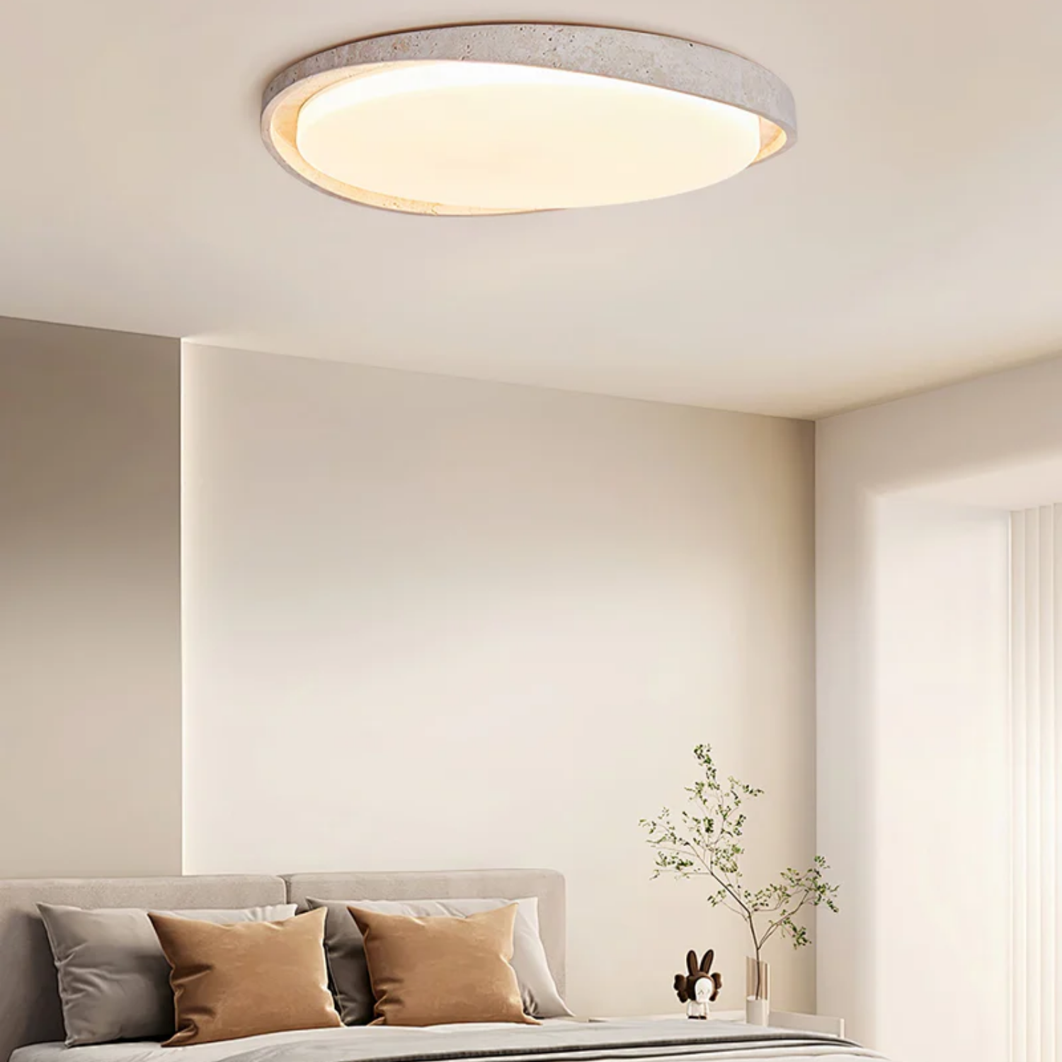 Aruz Wave Natuursteen Plafondlamp