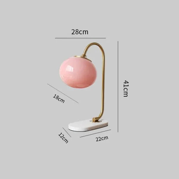 Mallow Glazen Tafellamp
