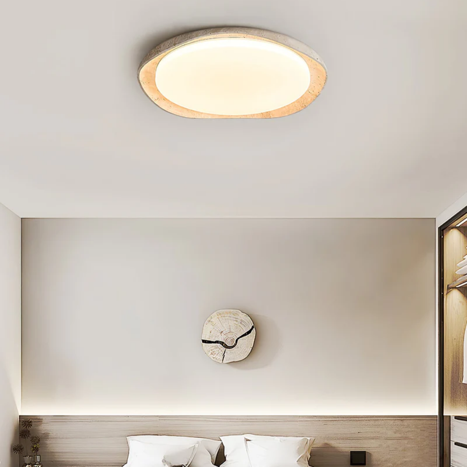 Seiyzan Natuursteen Plafondlamp