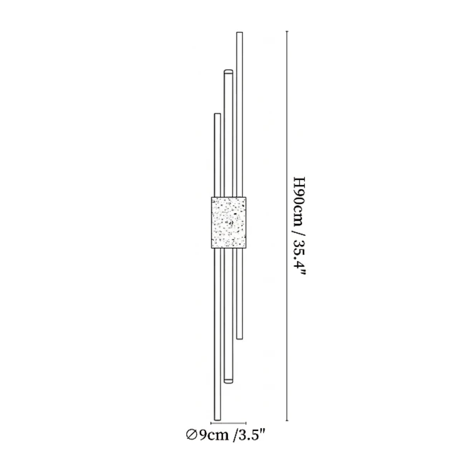 Eraxis Lineaire Wandlamp