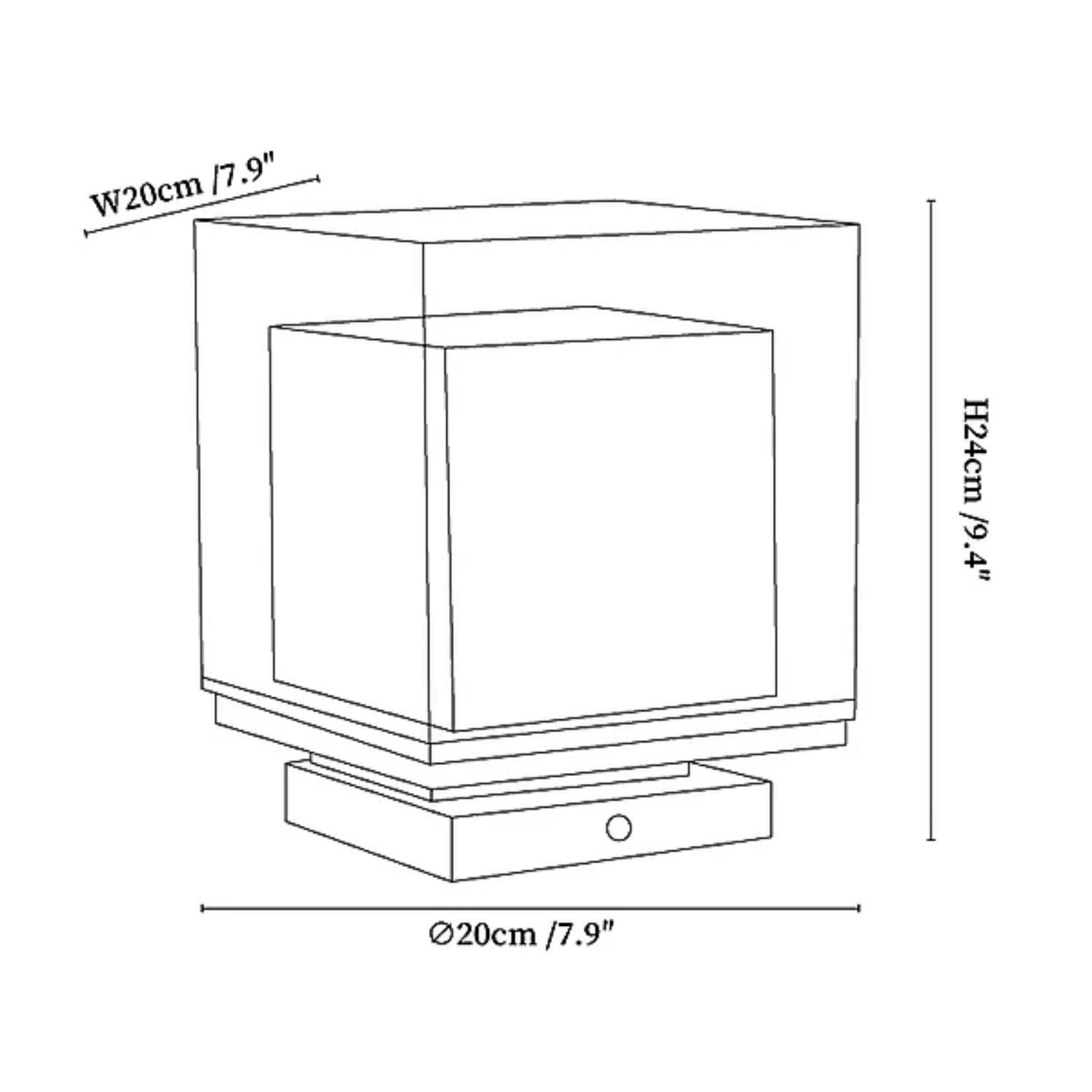 Lampada da tavolo Mesko Kubus