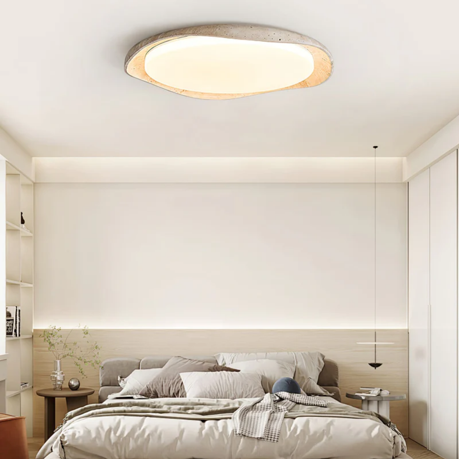 Seiyzan Natuursteen Plafondlamp