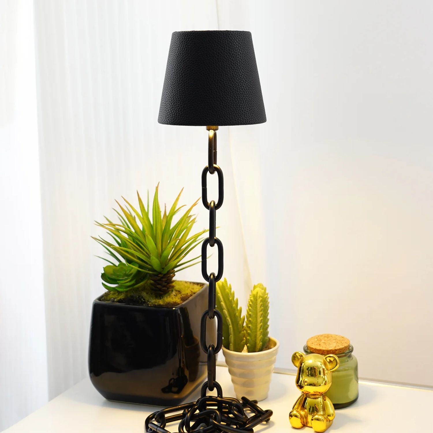 Catena luminosa lampada da tavolo