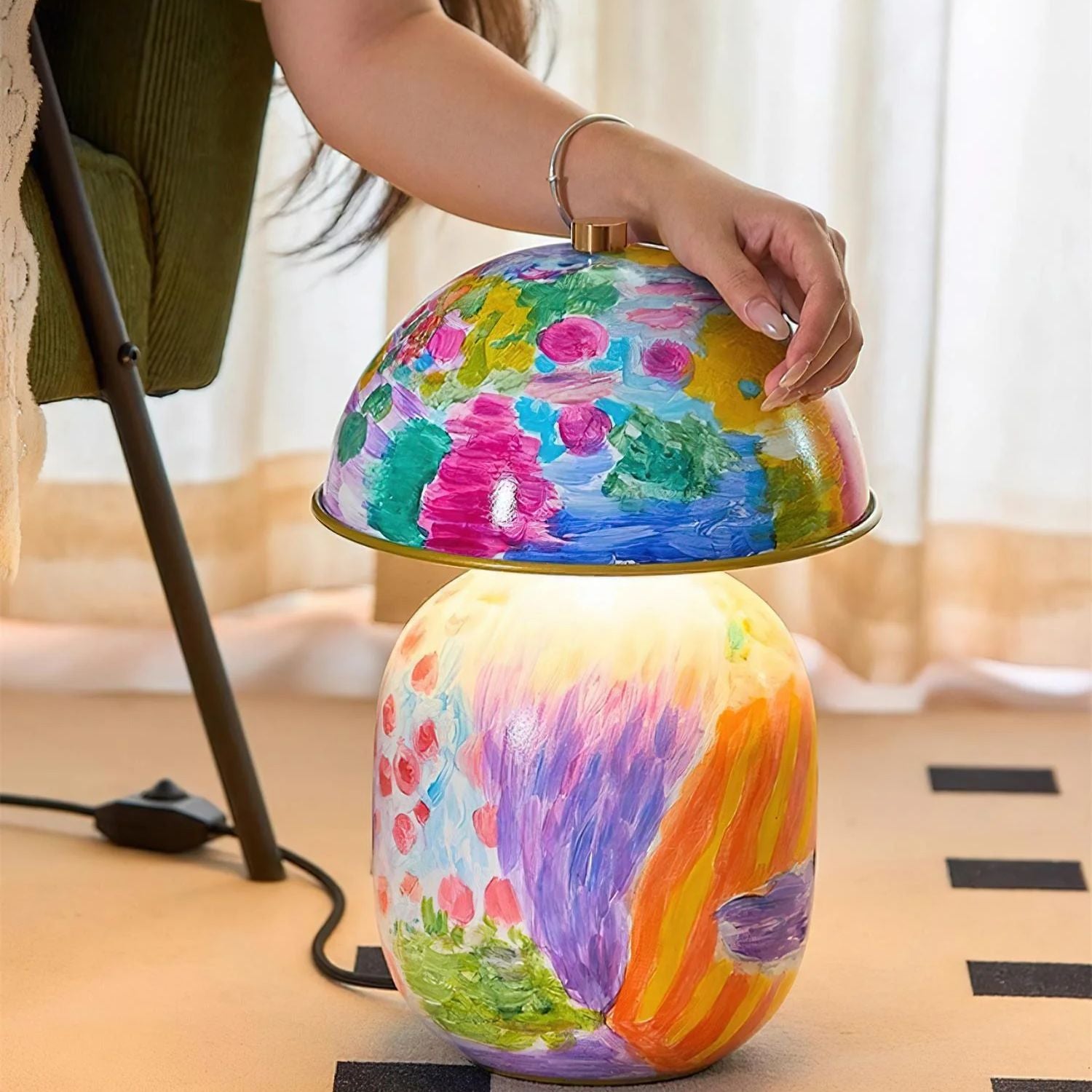 Lampada da tavolo Celo Geverfde