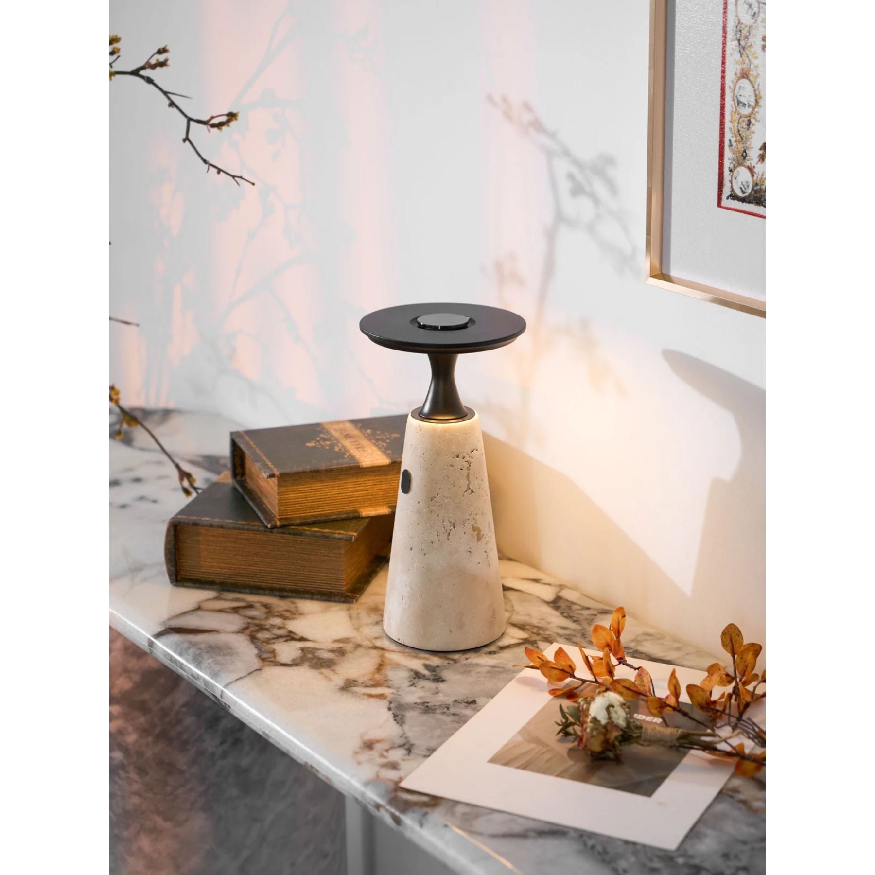 Terchas Oplaadbare Natuursteen Tafellamp